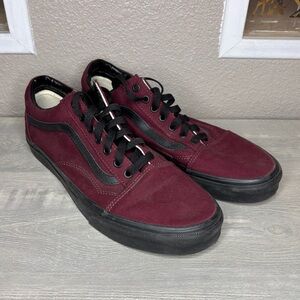Vans Men's Maroon and Black Shoes